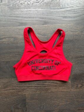 PINK Victoria's Secret Red University of Cincinnati Racerback Sports Bra